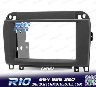 MARCO NEGRO RADIO 2-DIN PARA MERCEDES CLASE-CL CLASE-S