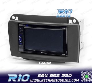 MARCO NEGRO RADIO 2-DIN PARA MERCEDES CLASE-CL CLASE-S