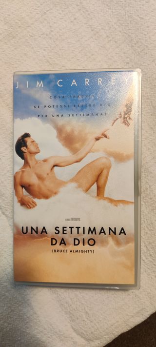 videocassetta VHS film "una settimana da dio"