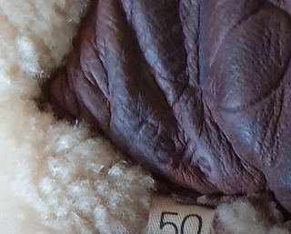 Valentino abrigo piel pelliza montone shearling XL