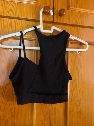 Top negro Bershka talla S