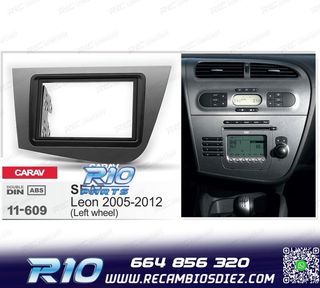 MARCO RADIO 2-DIN GRIS PARA SEAT LEON 05-12