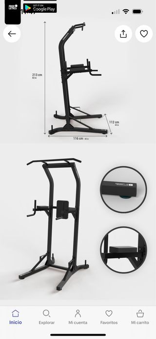 Torre Dominadas y paralelas. Training station 900 