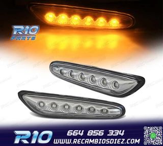 INTERMITENTES BMW E46 01-05 LATERALES LED CROMADO