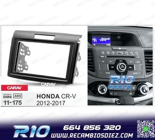 MARCO NEGRO RADIO 2-DIN PARA HONDA CR-V 12-17