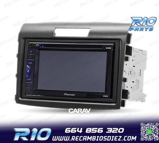 MARCO NEGRO RADIO 2-DIN PARA HONDA CR-V 12-17