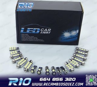 KIT 14 BOMBILLAS LED INTERIOR PARA AUDI A5 S5 RS5 B8 08-15