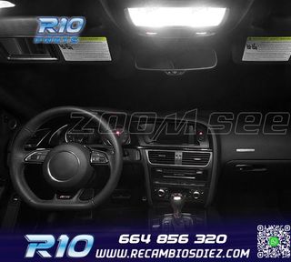KIT 14 BOMBILLAS LED INTERIOR PARA AUDI A5 S5 RS5 B8 08-15