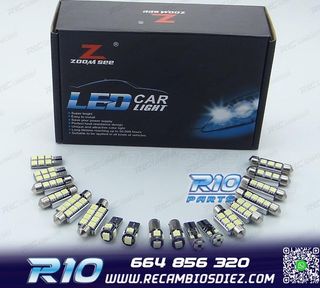 KIT 20 BOMBILLAS LED INTERIOR PARA AUDI A6 S6 RS6 C6 AVANT 2