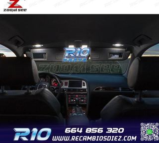 KIT 20 BOMBILLAS LED INTERIOR PARA AUDI A6 S6 RS6 C6 AVANT 2