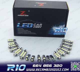 KIT 23 BOMBILLAS LED INTERIOR AUDI A4 S4 RS4 B6 B7 QUATTRO A