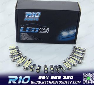 KIT 16 BOMBILLAS LED INTERIOR PARA AUDI Q5 09-16