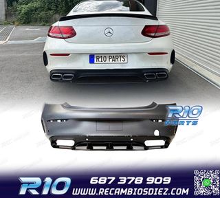 PARAGOLPES TRASERO MERCEDES CLASE C W205 2P 14-20 LOOK AMG 