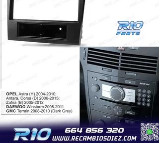 MARCO NEGRO RADIO 1-DIN PARA OPEL ASTRA H DAEWOO CORSA D ZAF