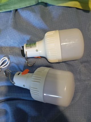 2 Bombillas LED recargables