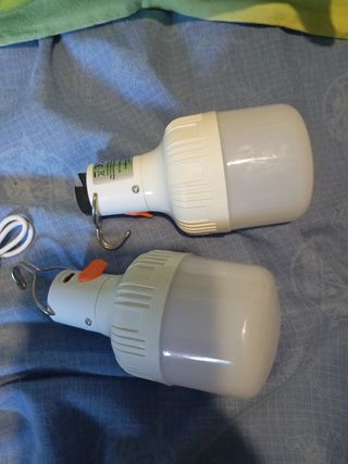2 Bombillas LED recargables