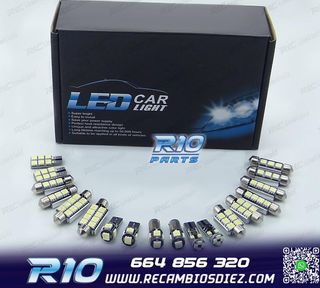 KIT 18 BOMBILLAS LED INTERIOR PARA AUDI A4 S4 B8 AVANT 09-15