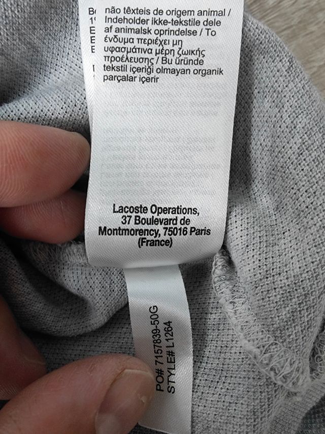 Polo Lacoste Gris XL