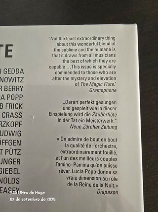 Ópera Mozart - Die Zauberflöte