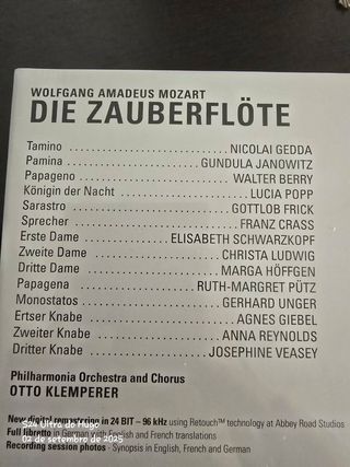 Ópera Mozart - Die Zauberflöte