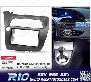MARCO NEGRO RADIO 2-DIN PARA HONDA CIVIC HATCHBACK 06-11