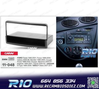 MARCO NEGRO RADIO 1-DIN PARA FORD FIESTA FOCUS GALAXY MONDEO