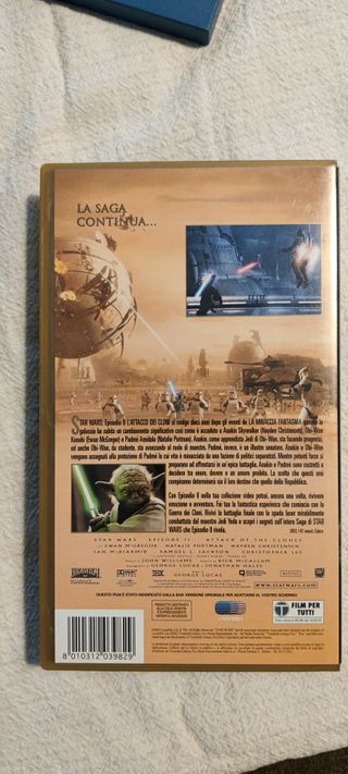 VHS Star Wars Episodio II L'Attacco dei Cloni