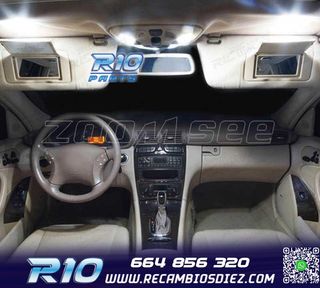 KIT 14 BOMBILLAS LED INTERIOR PARA MERCEDES CLK CLASE W209 C