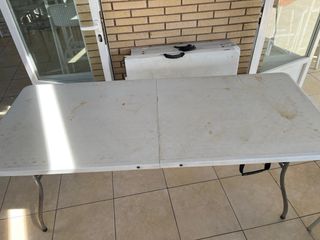 Mesas plegables blancas - 180x76cm