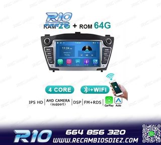 RADIO GPS ANDROID 14 PARA HYUNDAI IX35 09-15 64GB