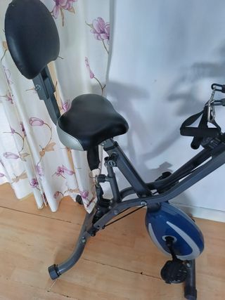 Bicicleta estática plegable