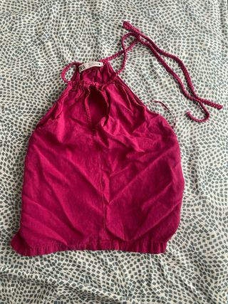 Conjunto lino fucsia - 2 piezas