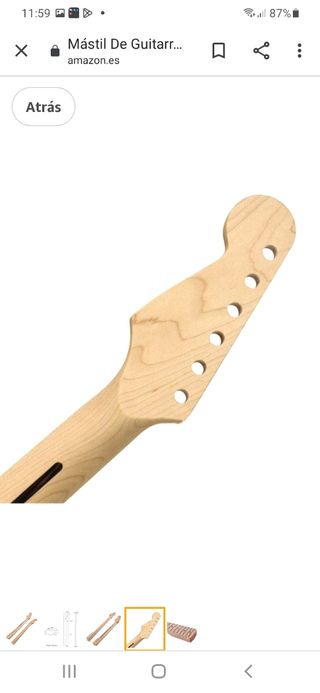 Mástil/cuello guitarra 