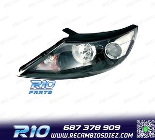 FARO IZQ PARA KIA SPORTAGE SL 10-13 FONDO NEGRO