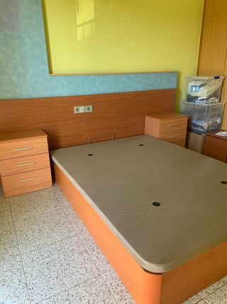 Canapé cama matrimonio madera