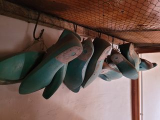 Hormas zapatero antiguas - turquesa