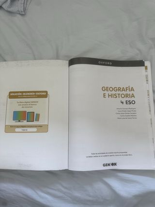 Libro Geografía e Historia 4º ESO