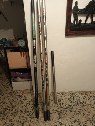 3 tramos cañas 1 Trabucco y 2 Colmic 