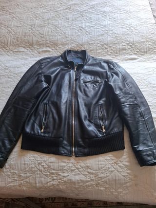 Giacca Pelle Uomo - Nero