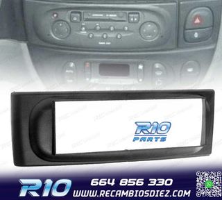 MARCO NEGRO RADIO 1-DIN PARA RENAULT MEGANE I SCENIC 96-03