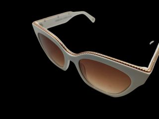 GAFAS DE SOL CAROLINA LEMKE CL7619-3 BEIGE BORDES ORO ROSA + CAJA