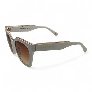 GAFAS DE SOL CAROLINA LEMKE CL7619-3 BEIGE BORDES ORO ROSA + CAJA
