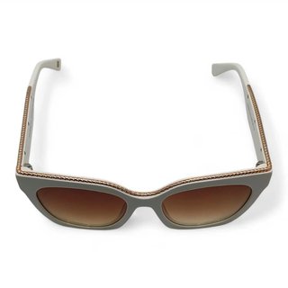 GAFAS DE SOL CAROLINA LEMKE CL7619-3 BEIGE BORDES ORO ROSA + CAJA