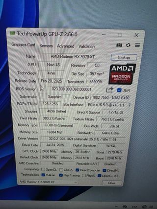 Tarjeta Gráfica Sapphire PULSE AMD Radeon #012005