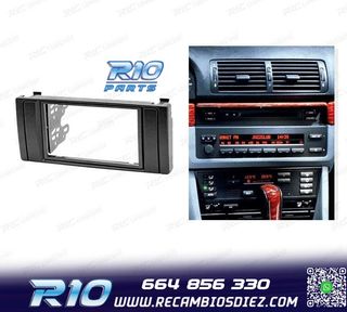 MARCO NEGRO PARA RADIO 2-DIN PARA BMW SERIE 5 E39 Y X5 E53