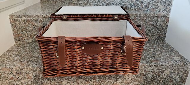 cesta - bauletto in vimini scuro