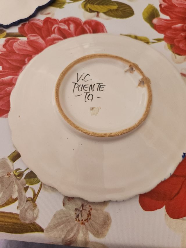 Platos cerámica pintados a mano