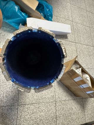 Corona diamante perforación 