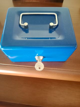 Cajita fuerte azul - Mini caja fuerte