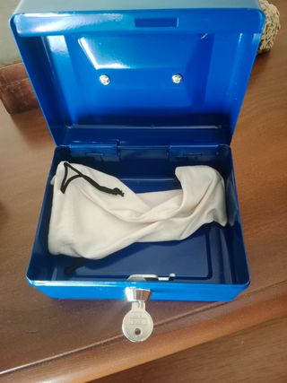 Cajita fuerte azul - Mini caja fuerte